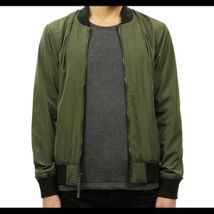 Olive green Hollister Bomber Jacket
